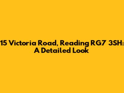 15 Victoria Road, Reading RG7 3SH: A Detailed Look