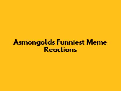Asmongold's Funniest Meme Reactions