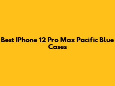 Best IPhone 12 Pro Max Pacific Blue Cases