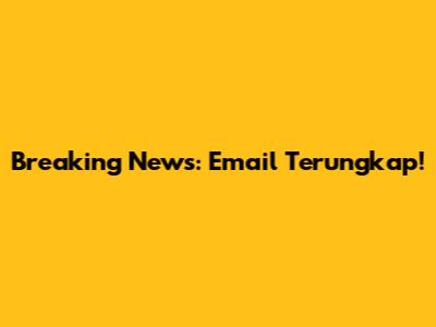 Breaking News: Email Terungkap!