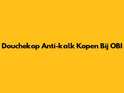 Douchekop Anti-kalk Kopen Bij OBI