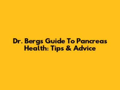 Dr. Berg's Guide To Pancreas Health: Tips & Advice