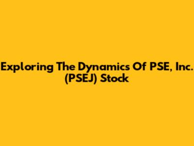 Exploring The Dynamics Of PSE, Inc. (PSEJ) Stock