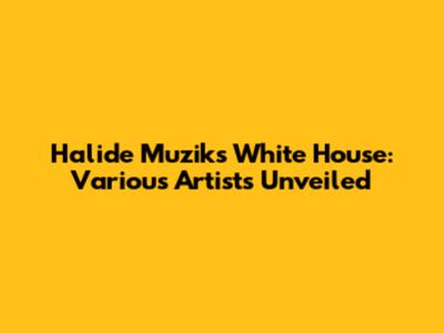 Halide Muzik's White House: Various Artists Unveiled