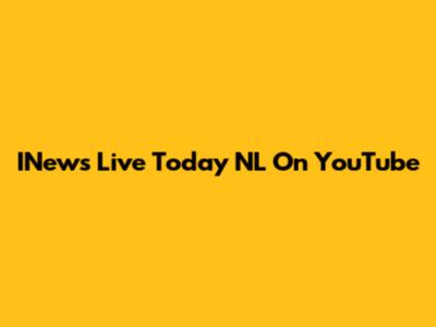 INews Live Today NL On YouTube