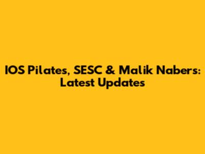 IOS Pilates, SESC & Malik Nabers: Latest Updates