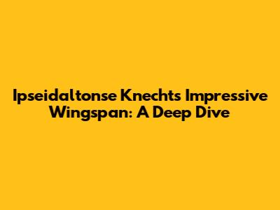 Ipseidaltonse Knecht's Impressive Wingspan: A Deep Dive