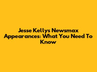 Jesse Kelly's Newsmax Appearances: What You Need To Know