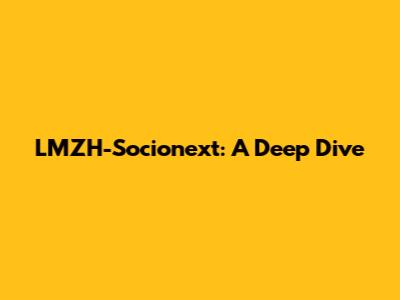 LMZH-Socionext: A Deep Dive