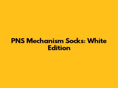 PNS Mechanism Socks: White Edition
