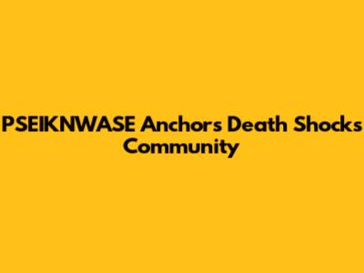 PSEIKNWASE Anchor's Death Shocks Community