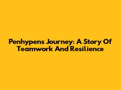 Penhypen's Journey: A Story Of Teamwork And Resilience