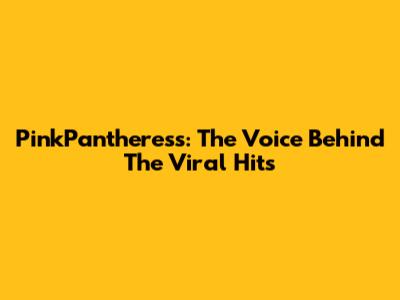 PinkPantheress: The Voice Behind The Viral Hits