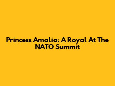 Princess Amalia: A Royal At The NATO Summit