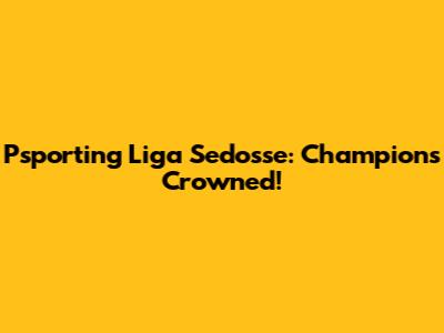 Psporting Liga Sedosse: Champions Crowned!