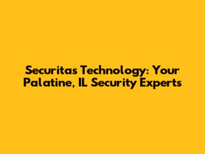 Securitas Technology: Your Palatine, IL Security Experts