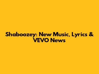 Shaboozey: New Music, Lyrics & VEVO News