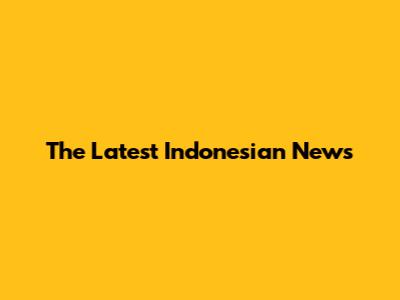 The Latest Indonesian News