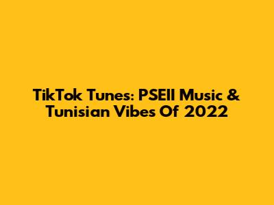 TikTok Tunes: PSEII Music & Tunisian Vibes Of 2022