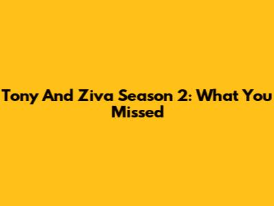 Tony And Ziva Season 2: What You Missed