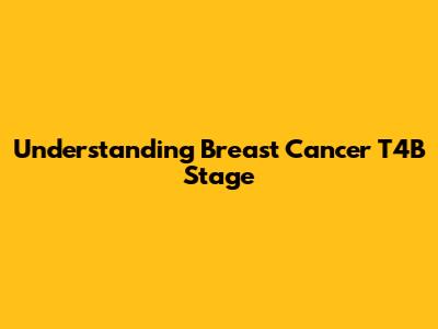 Understanding Breast Cancer T4B Stage