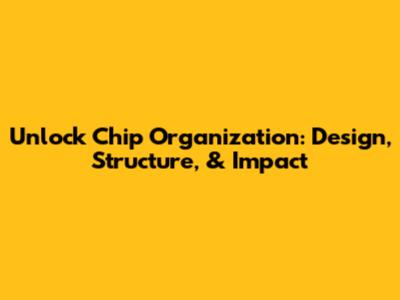 Unlock Chip Organization: Design, Structure, & Impact
