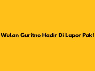 Wulan Guritno Hadir Di Lapor Pak!